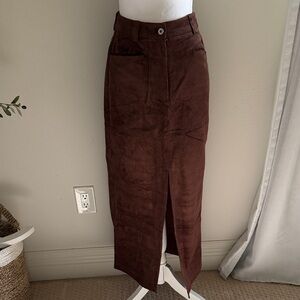 NWT Brown Corduroy Women's Skirt